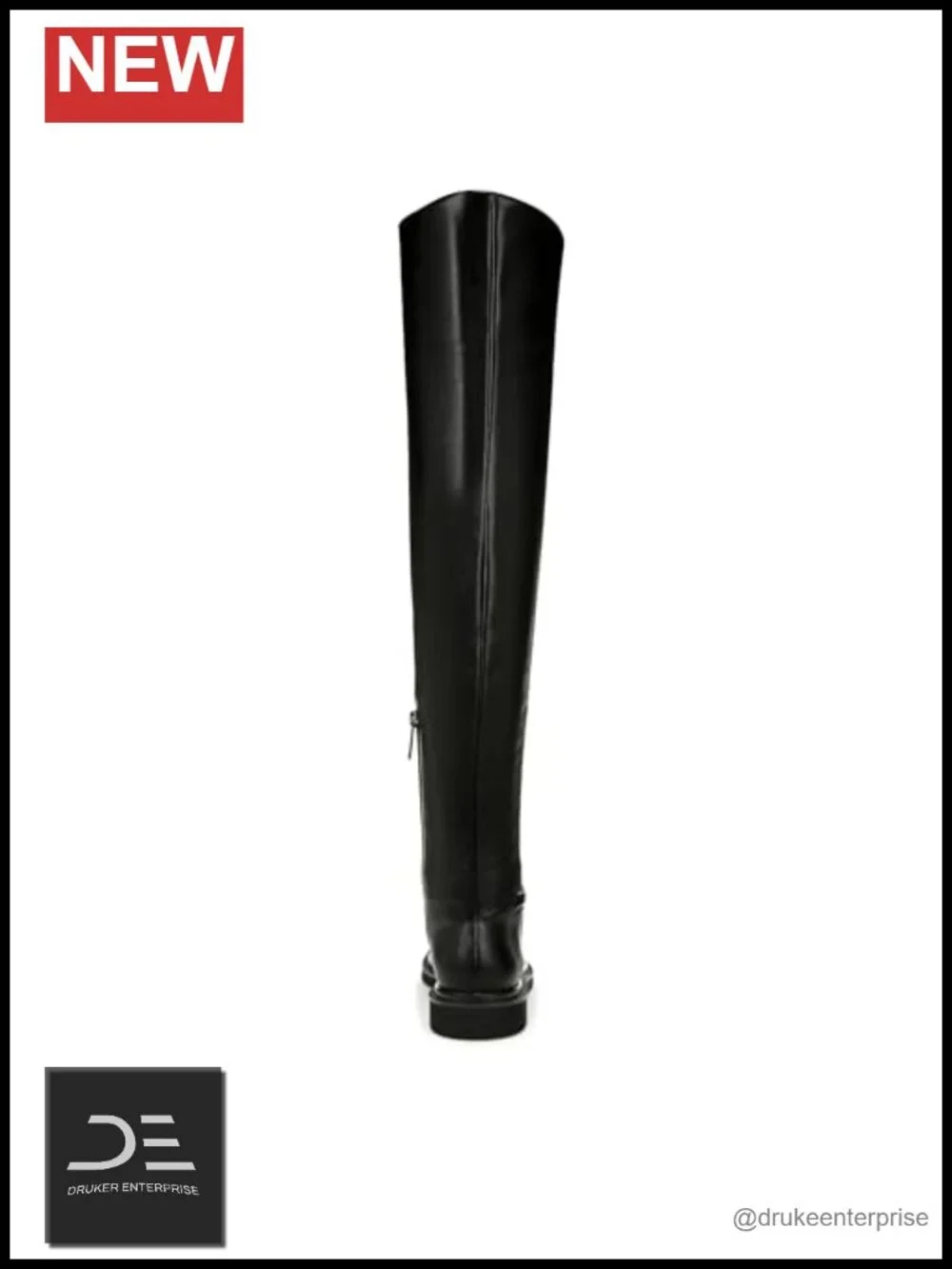 Over the Knee Faux Leather Boots with Side Zipper